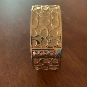 Coach gold bangle bracelet